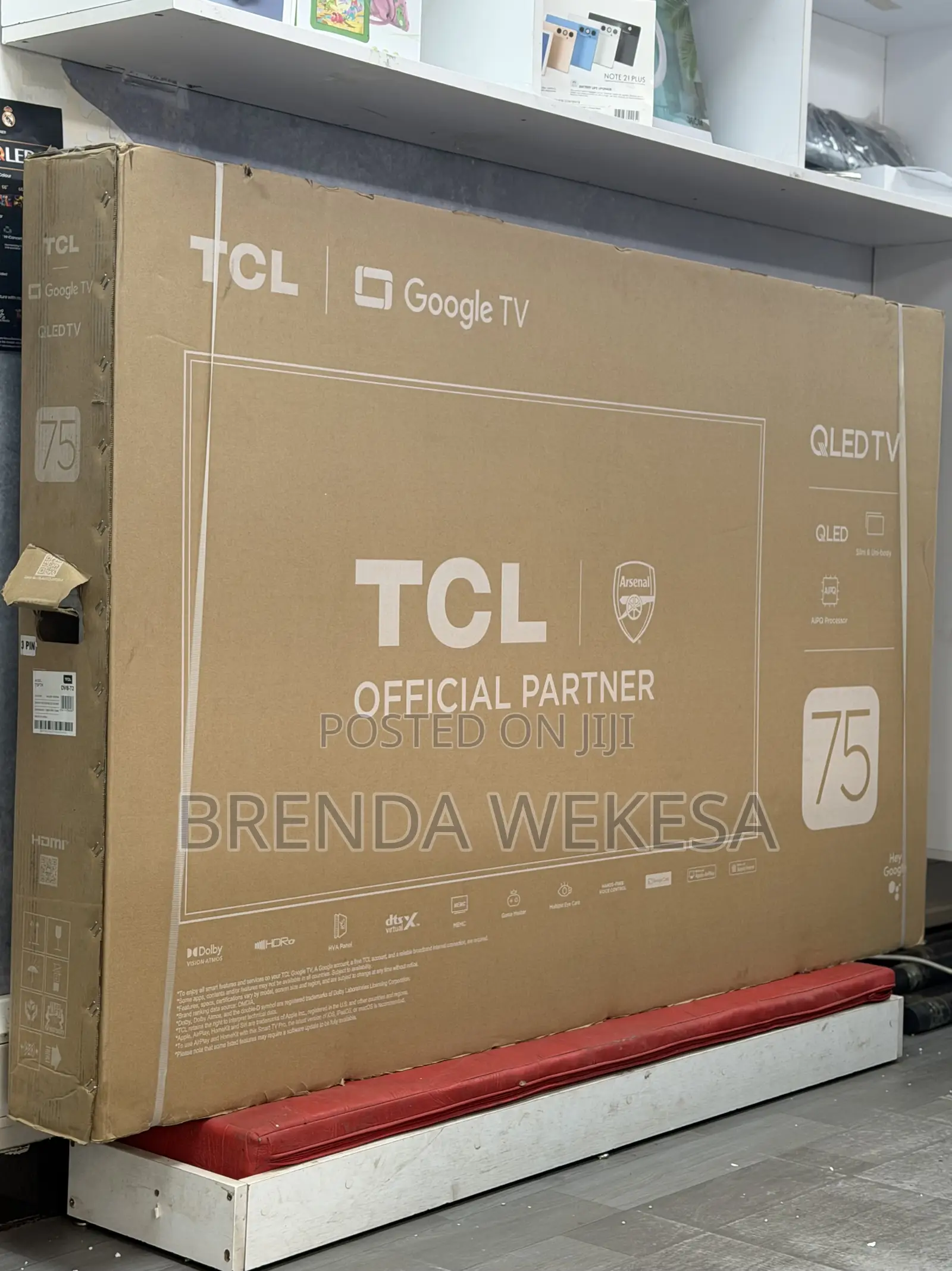 TCL 75’ P7k Qled-Google Tv