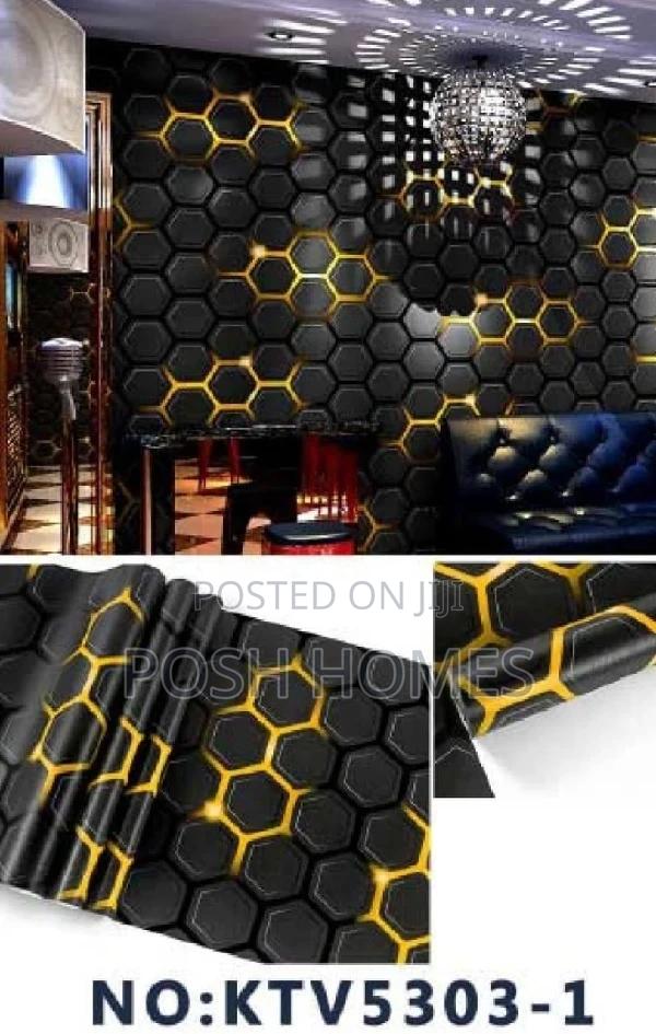 Yellow Honeycomb Wallpapers - main view
