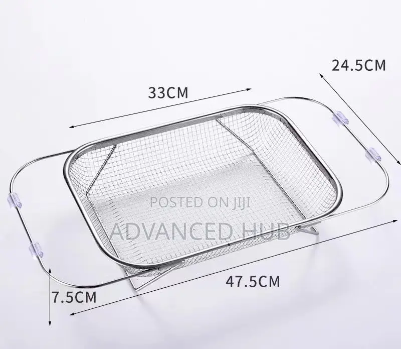 Stainless Steel Expandable Over-the-sink Colander