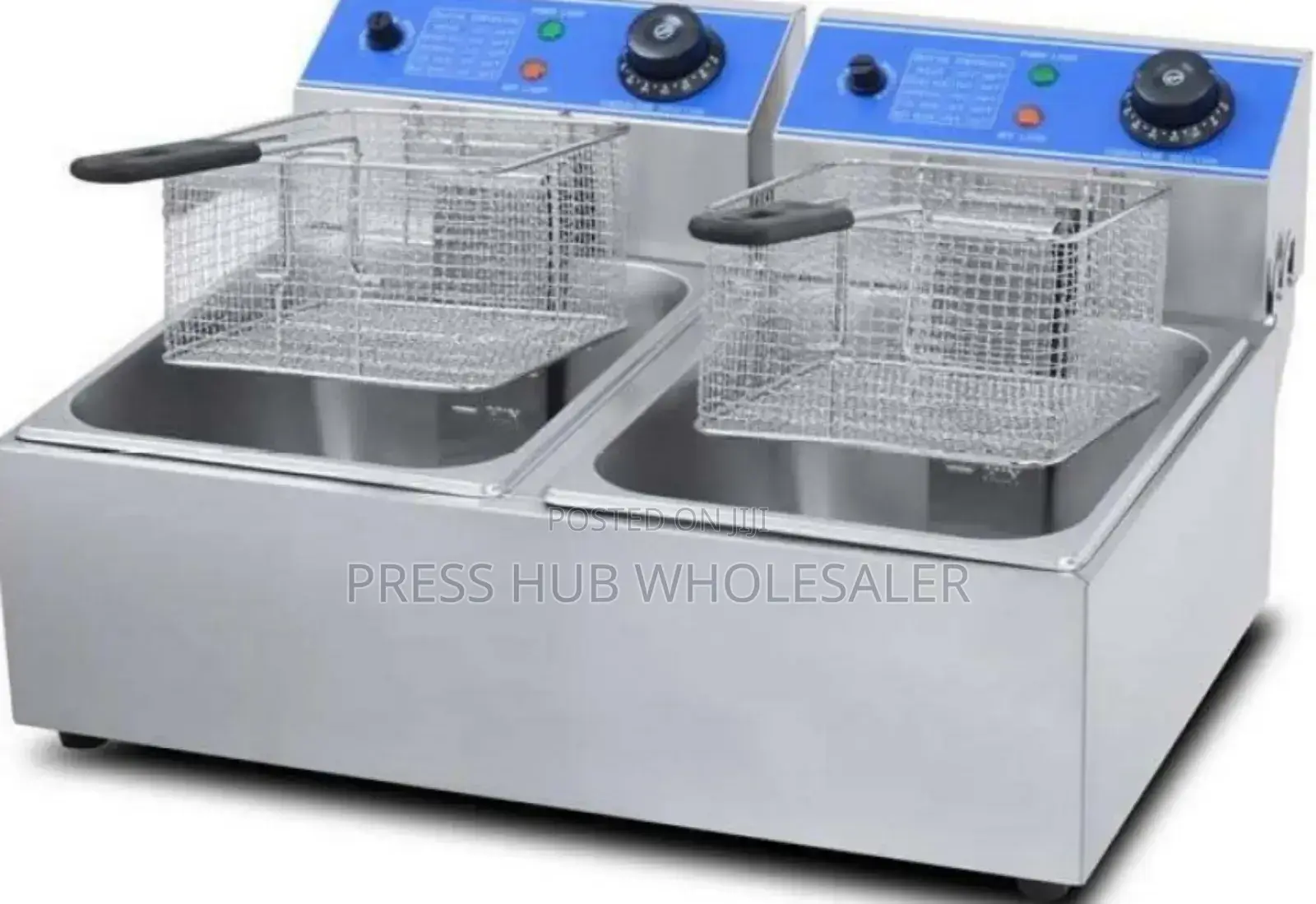 Double-tank Electric Deep Fryer.