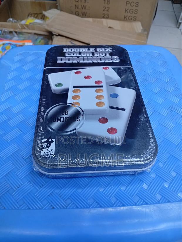 Double Six Color Dot Dominoes Set 28 PCS - thumbnail 3