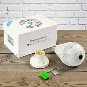 360° Panoramic 1080p Wifi Bulb Camera With Motion Detection Audio