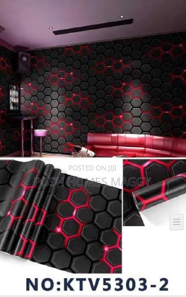 Red Honeycomb 3d Quality Wallpapers - main view