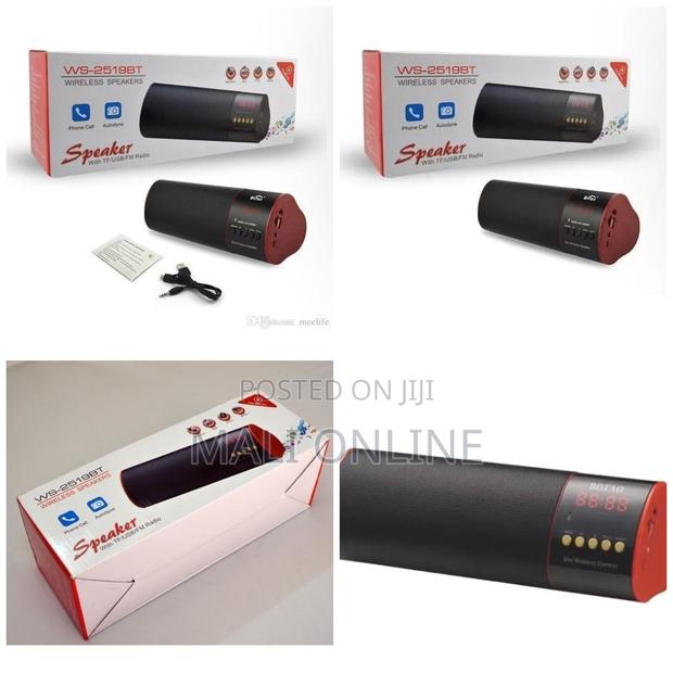Wster Ws-2519bt Portable Bluetooth Speaker Wireless Fm Radio Usb.