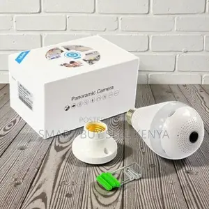 360° Panoramic Wifi Bulb Camera for Home Security With Night Vision