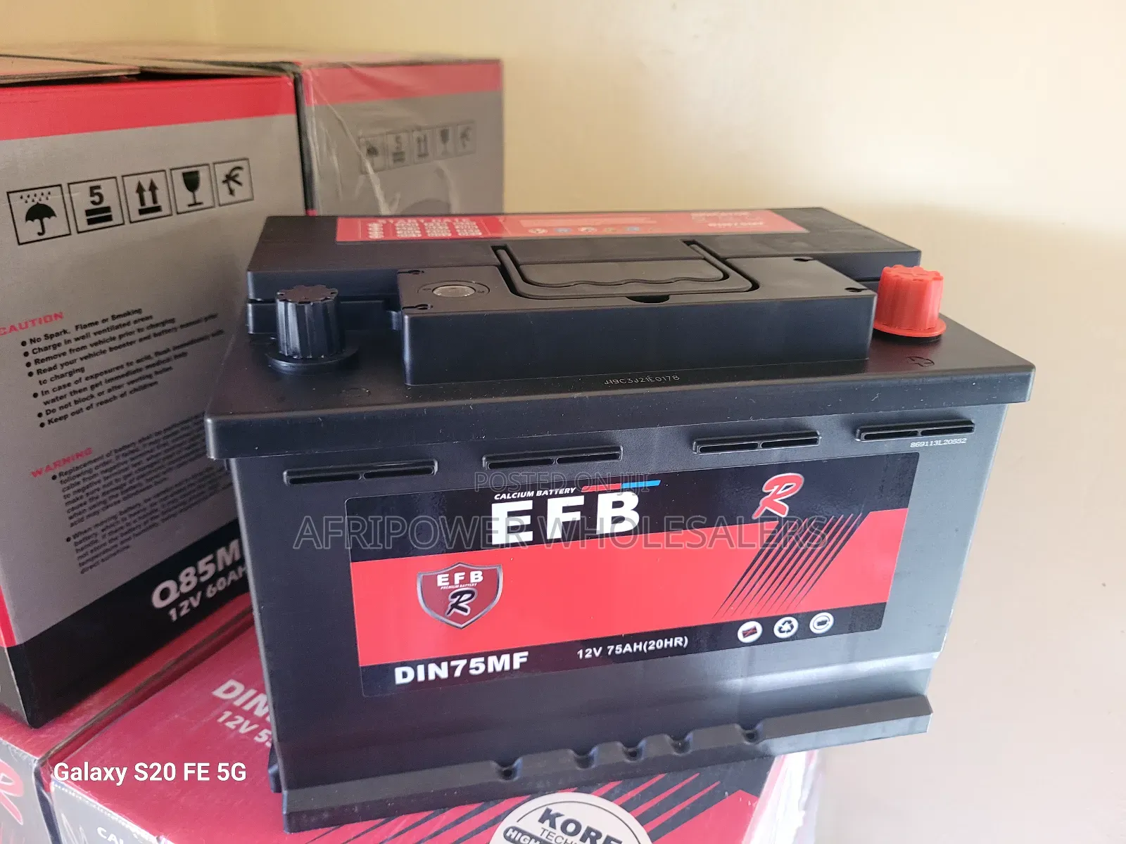Efb Din 75 / 12v/75ah Car Battery Mf