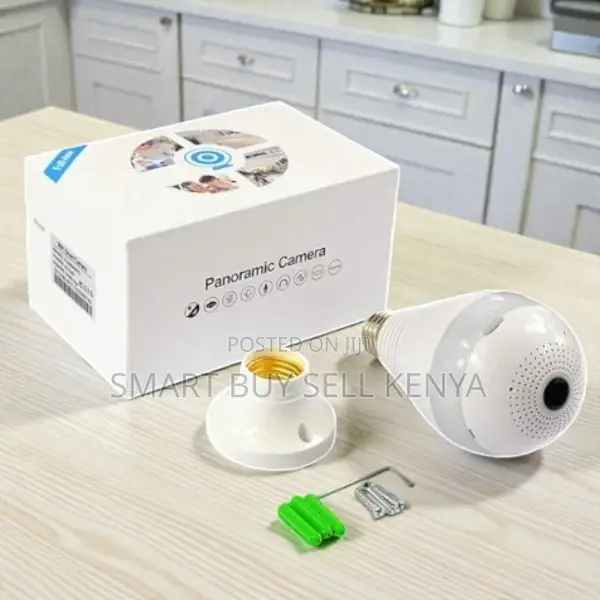 Smart Home 360° Wifi Bulb Camera With Human Motion Detection