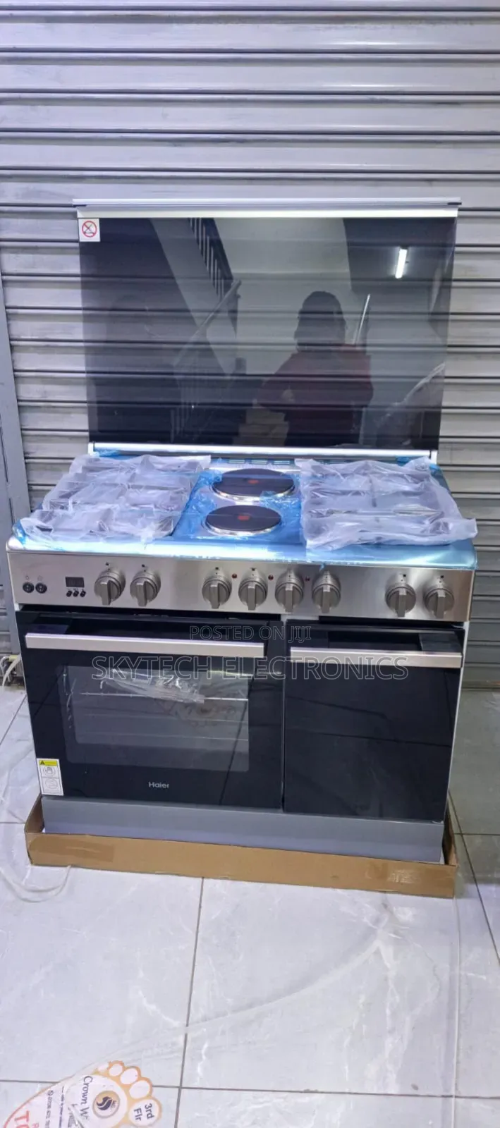 Haier 4 Gas Burner + 2 Electric Plates 60×90 Cooker