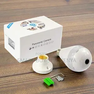 360 Degree Wifi Bulb Camera With Colored Night Vision Activated