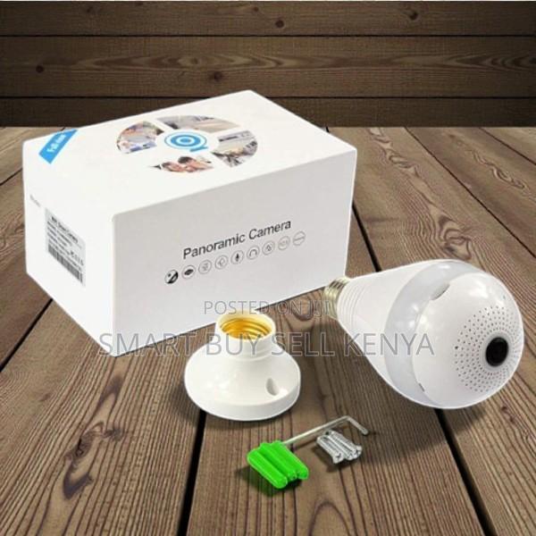 360 Degree Wifi Bulb Camera With Motion Detection Activated