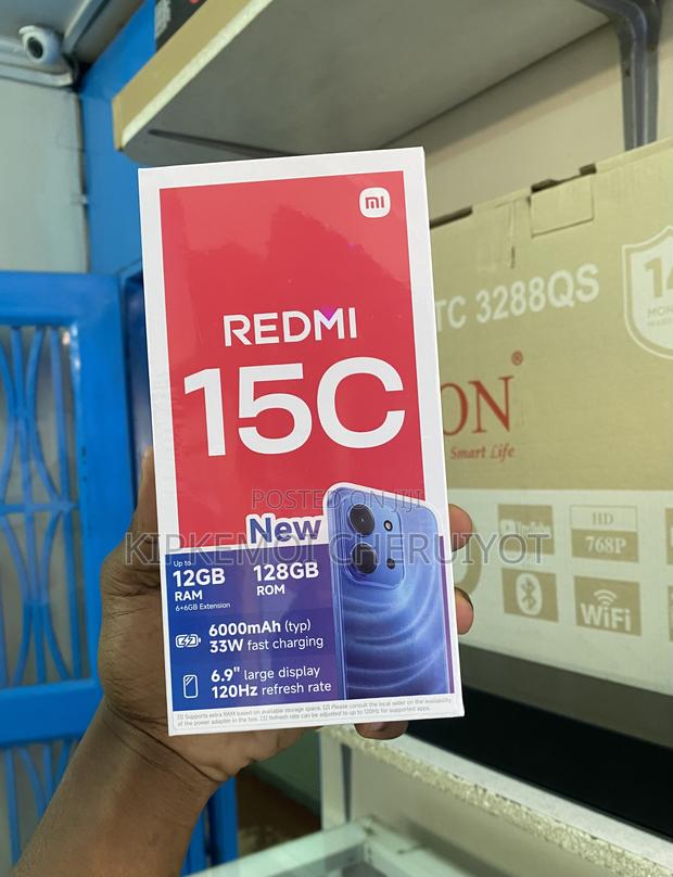 New Xiaomi Redmi 15C 4G 128 GB Black