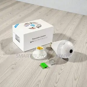 360° Wifi Bulb Security Camera With 64gb Support Two-Way Audio