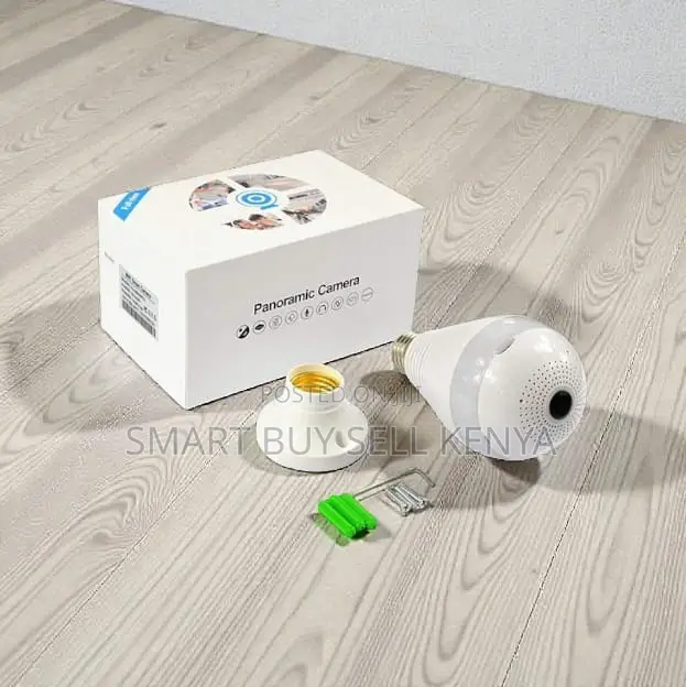 360° Wifi Bulb Security Camera With 64gb Support Two-Way Audio