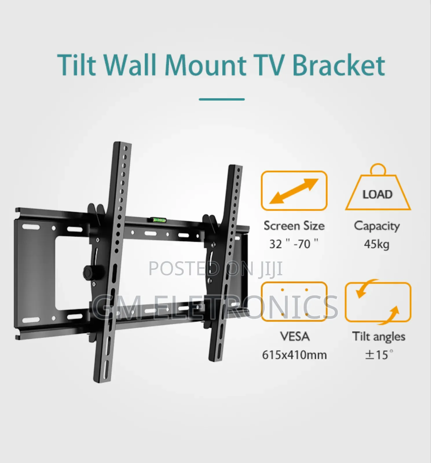 Zeno T115 Tilt Tv Wall Mount Suitable For 32′′ To 70′′ Tvs.