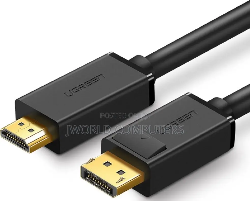 Ugreen Displayport Male to Hdmi Male Cable 2m (Black) - Dp101