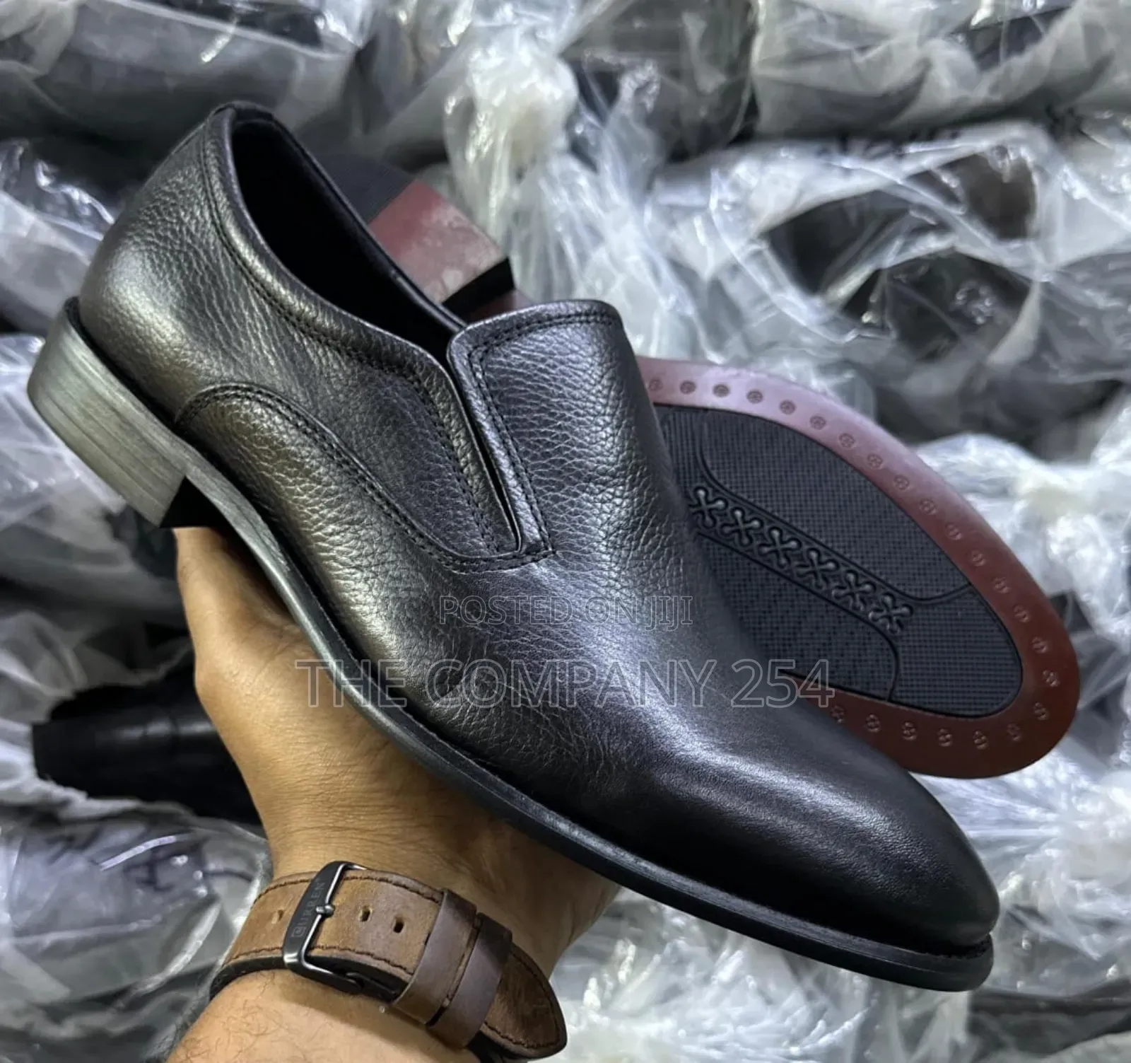 Quality Casual Leather Official Slip on Men Shoes
