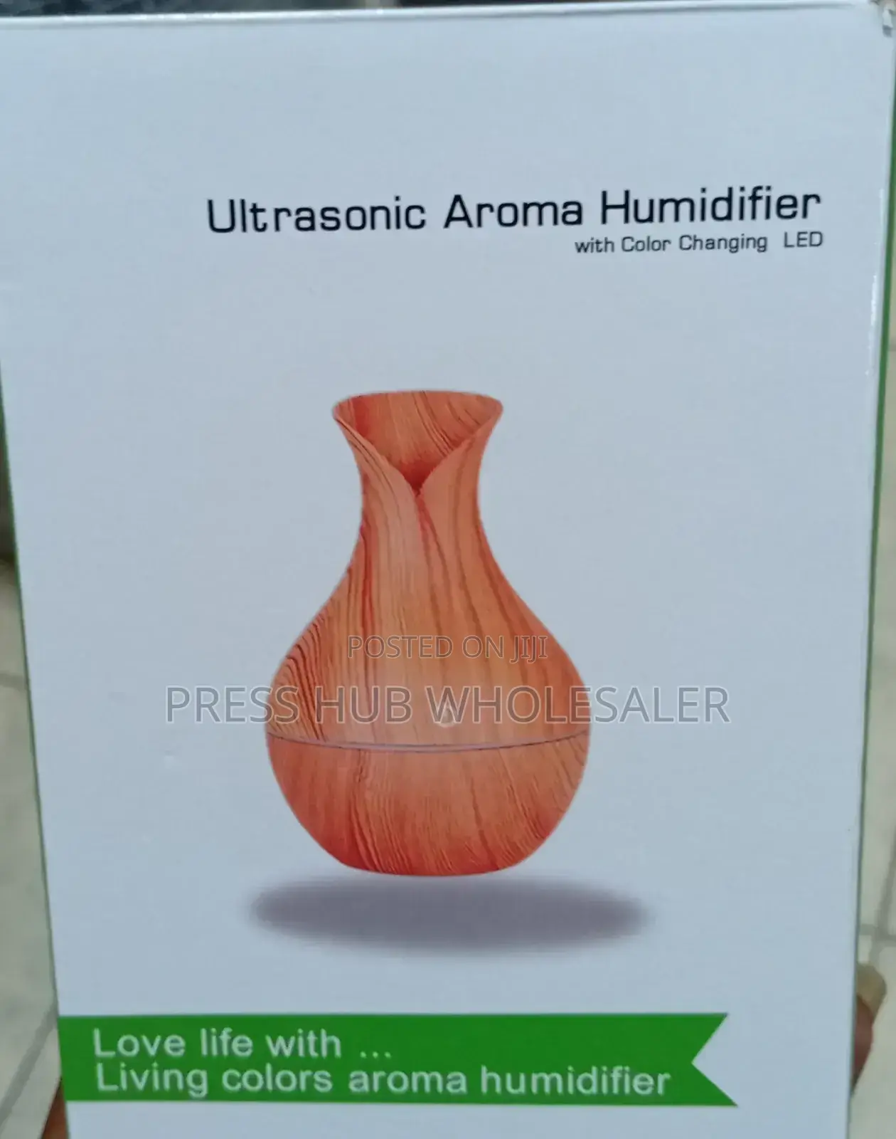 Ultrasonic Aroma Humidifier With Color Changing Led 
