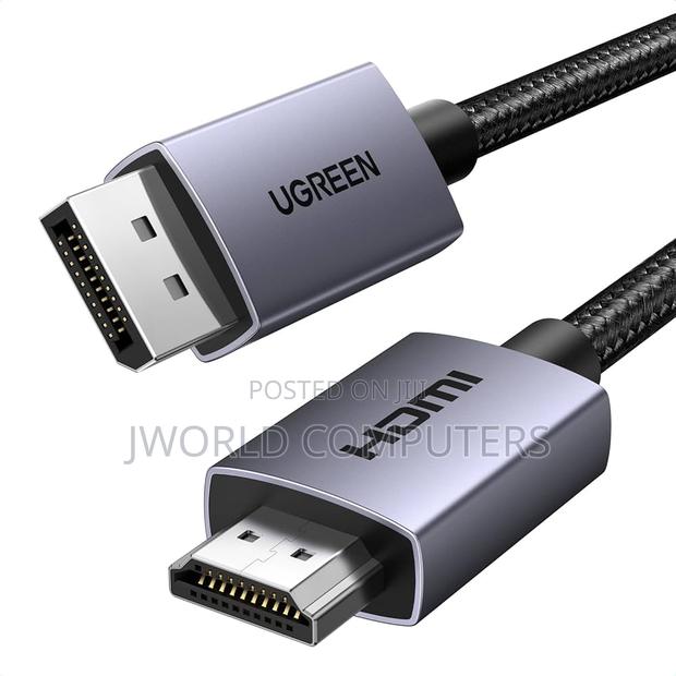 Ugreen Displayport Male to Hdmi Male Cable 5m (Black) - Dp101