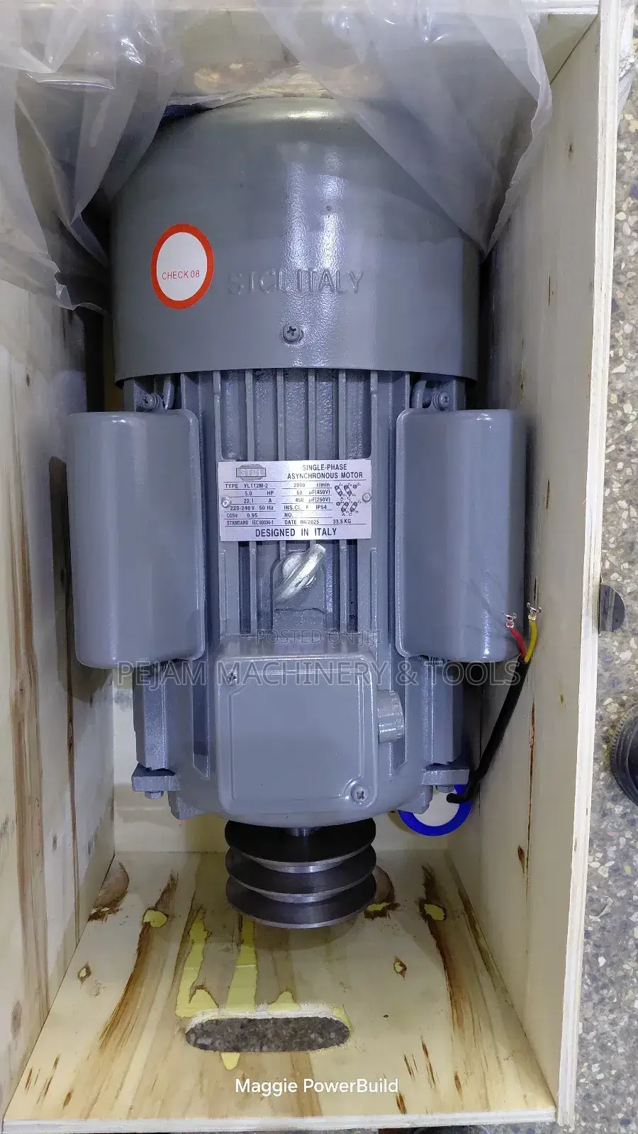 5hp STCL Single Phase 2900rpm High Speed Motor
