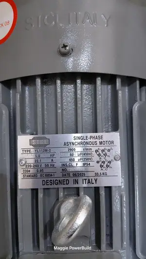 5hp STCL Single Phase 2900rpm High Speed Motor