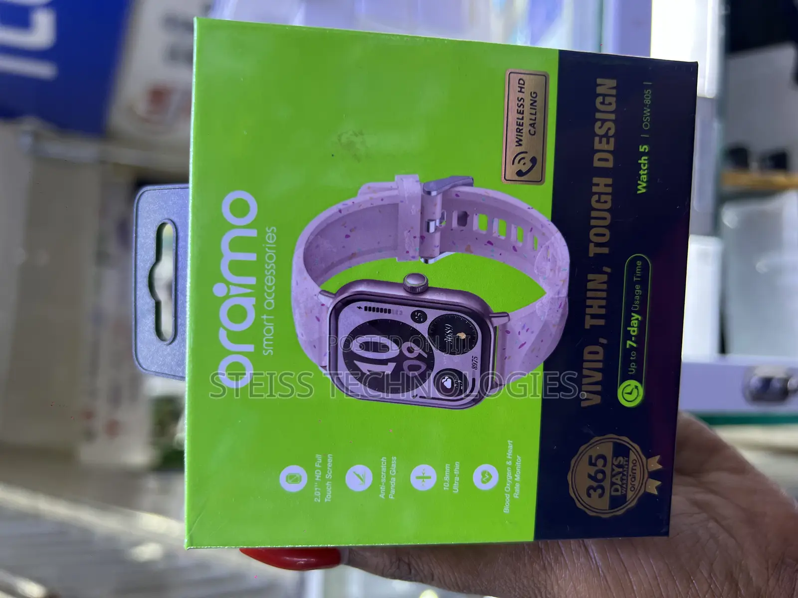 Pink Watch 5 Oraimo Smartwatch