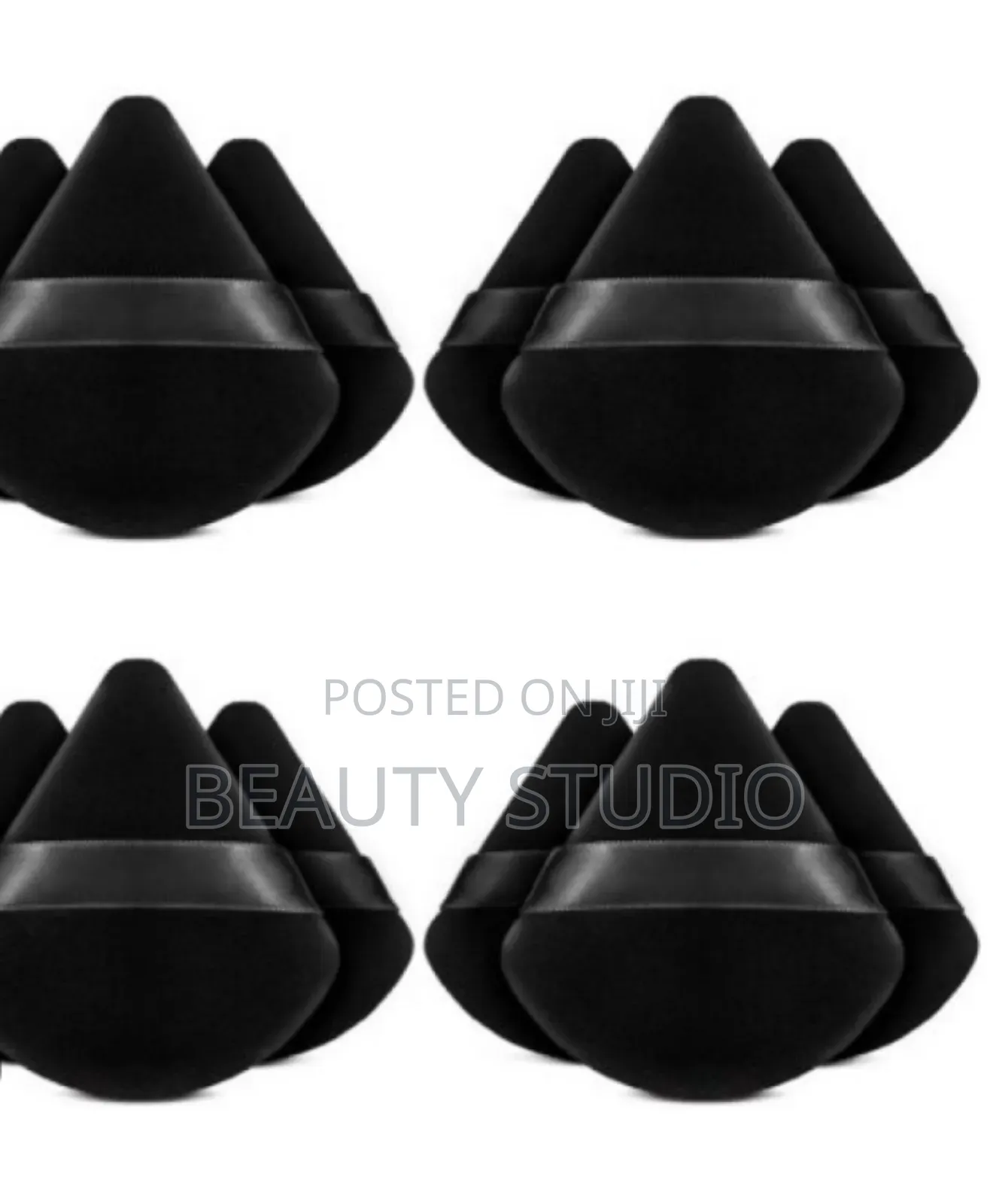 Triangle Makeup Powder Puffs_black