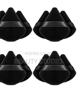 Triangle Makeup Powder Puffs_black