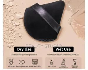 Triangle Makeup Powder Puffs_black