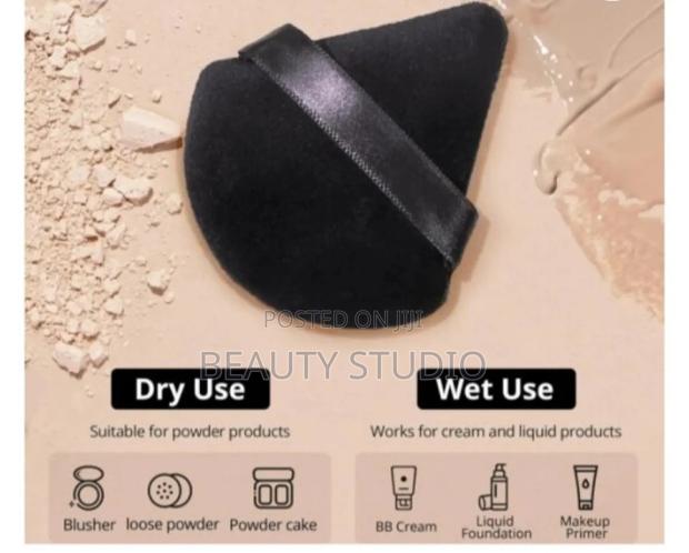 Triangle Makeup Powder Puffs_black - thumbnail 3