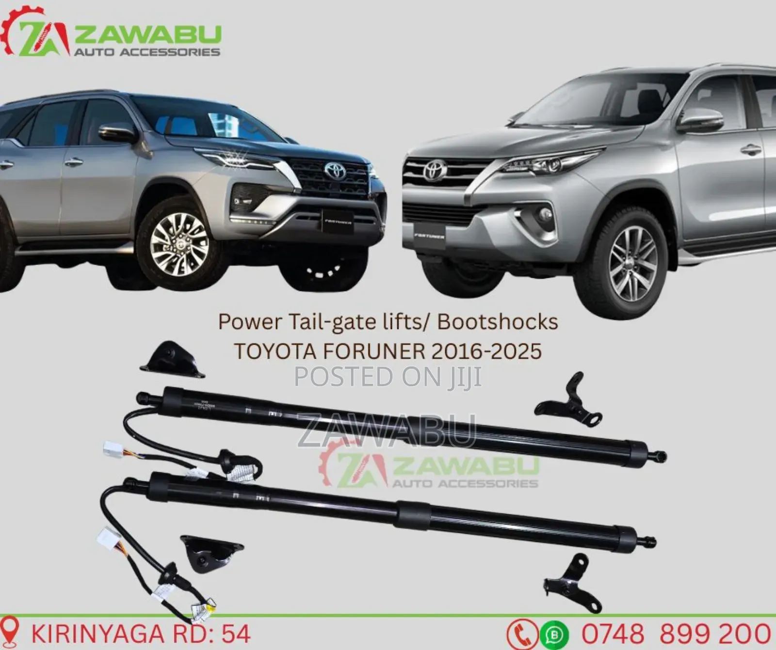 Elctric Bootshocks Toyota Fortuner 2016- Onwards
