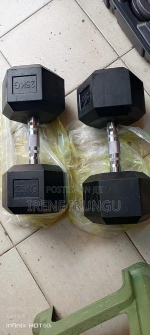 Dumbbells/ Hexagonal Dumbbells 25kgs a Pair - main view