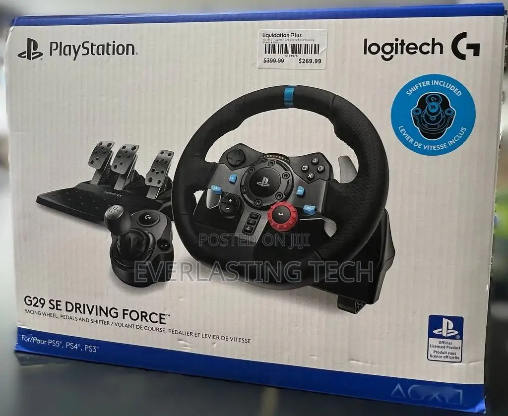 Logitech G29 Driving Force Steering Wheels Pedals