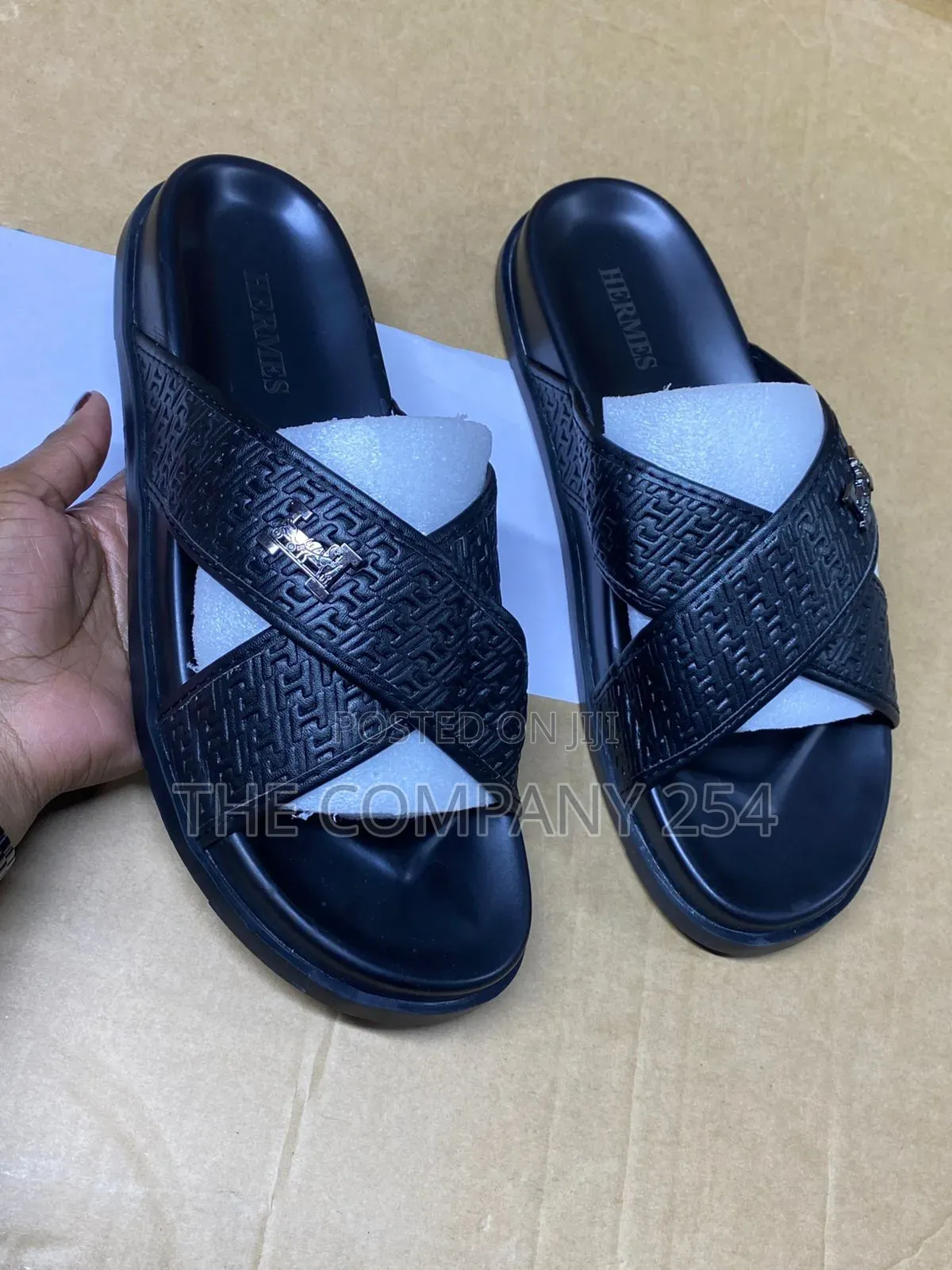Dior Lv Designer Leg Casual Leather Rubber Sole Dior Open Slide Shoes