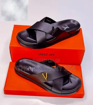 Dior Lv Designer Leg Casual Leather Rubber Sole Dior Open Slide Shoes