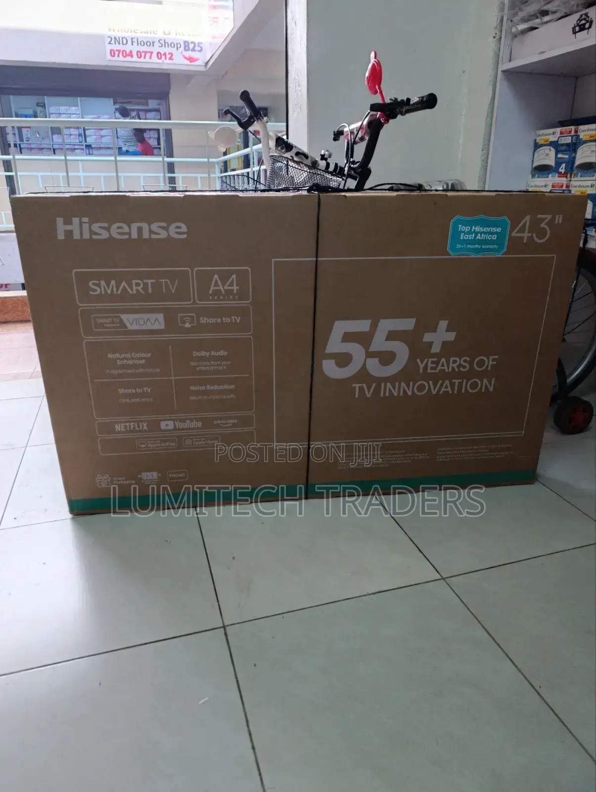 Hisense 43inch A4 Series Smart Frameless Tv