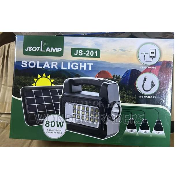 Js-201 Jsot Solar Light With Torch and Solar Panel - main view