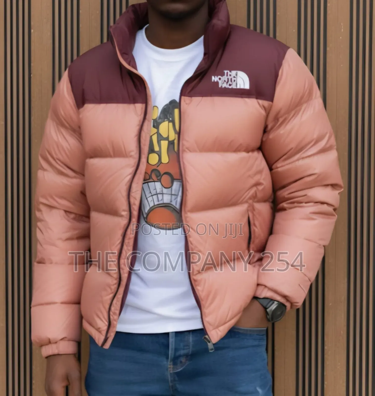 Quality Leather Casual Men Puffed North Face Jackets