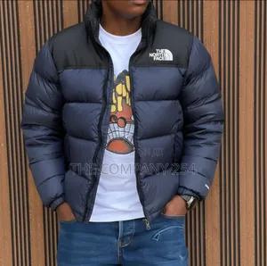 Quality Leather Casual Men Puffed North Face Jackets