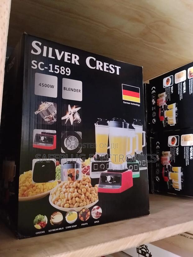 Silver Crest 4500w Commercial Blender - 2-in-1 Power + 1-Yr Warranty