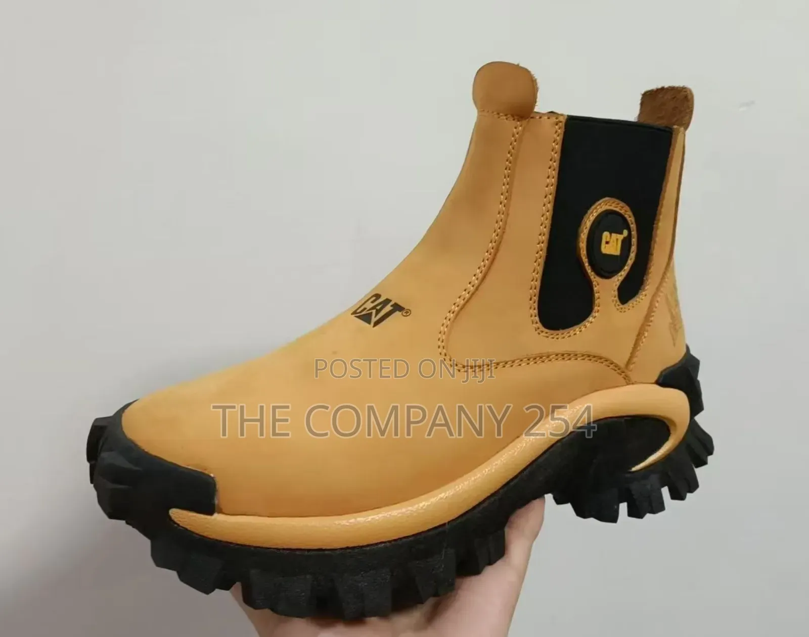 Smart Casual Design Cat Slip on Outdoor Safety Boots Leather Shoes