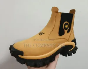 Smart Casual Design Cat Slip on Outdoor Safety Boots Leather Shoes