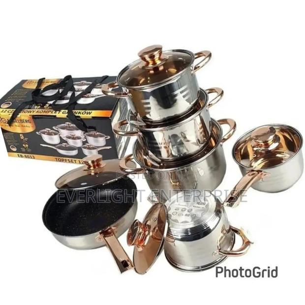 Engelberg 12 PCS Stainless Steel Cookware Set