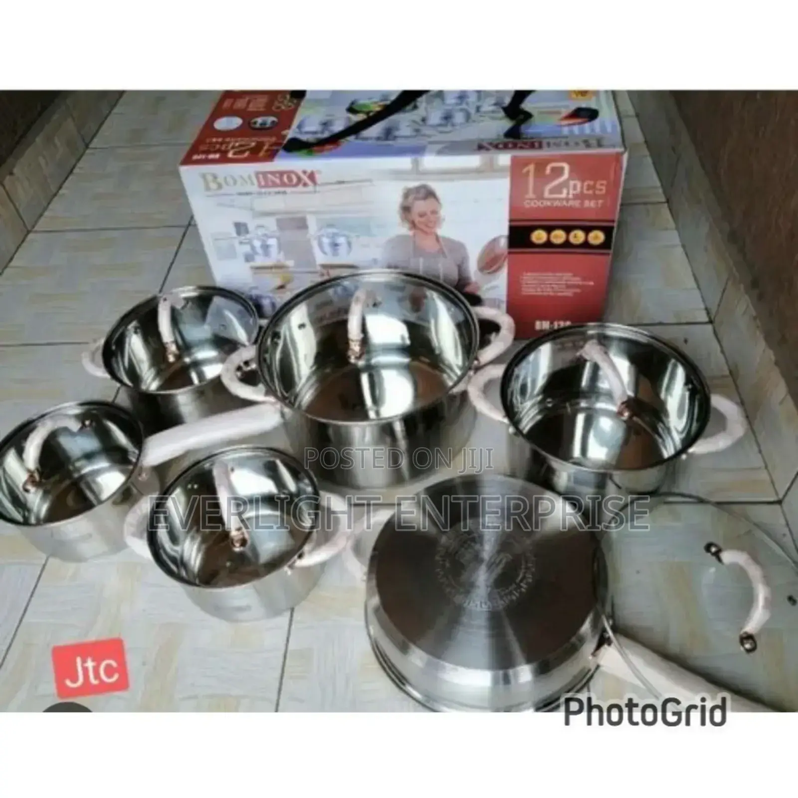 Bominox 12pcs Stainless Steel Cookware Set
