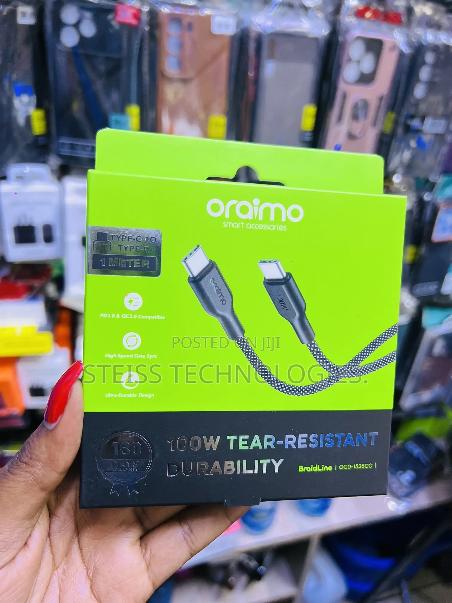 100w Oraimo C to C Cable