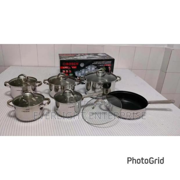 12 PCS Bosch Stainless Steel Cookware Set