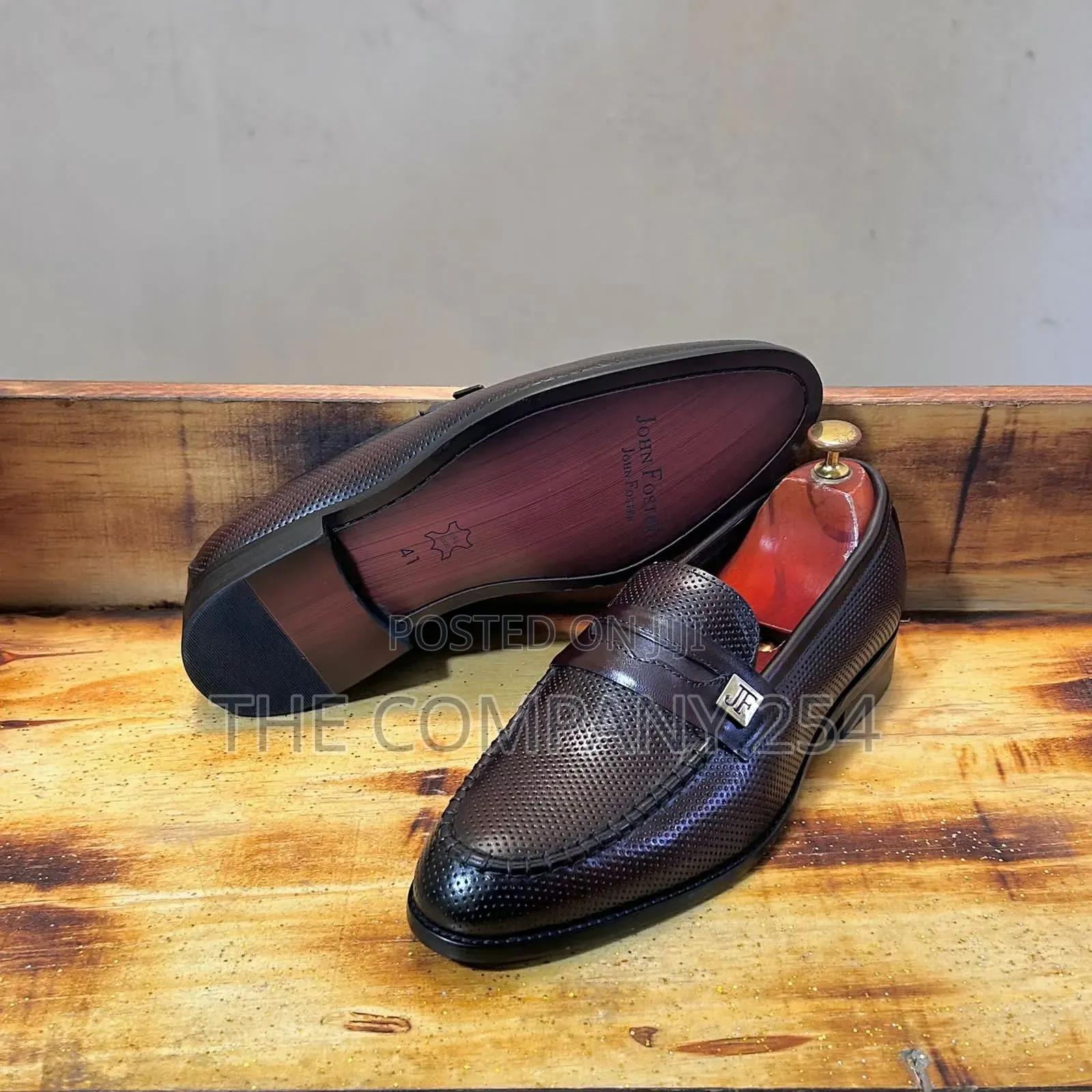 Quality Casual Leather Oxford Rubber Sole Men's Shoes