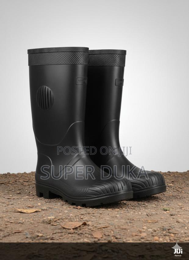 Kenafric Heavy Duty White Gumboots –Durable Industrial Safety Boots