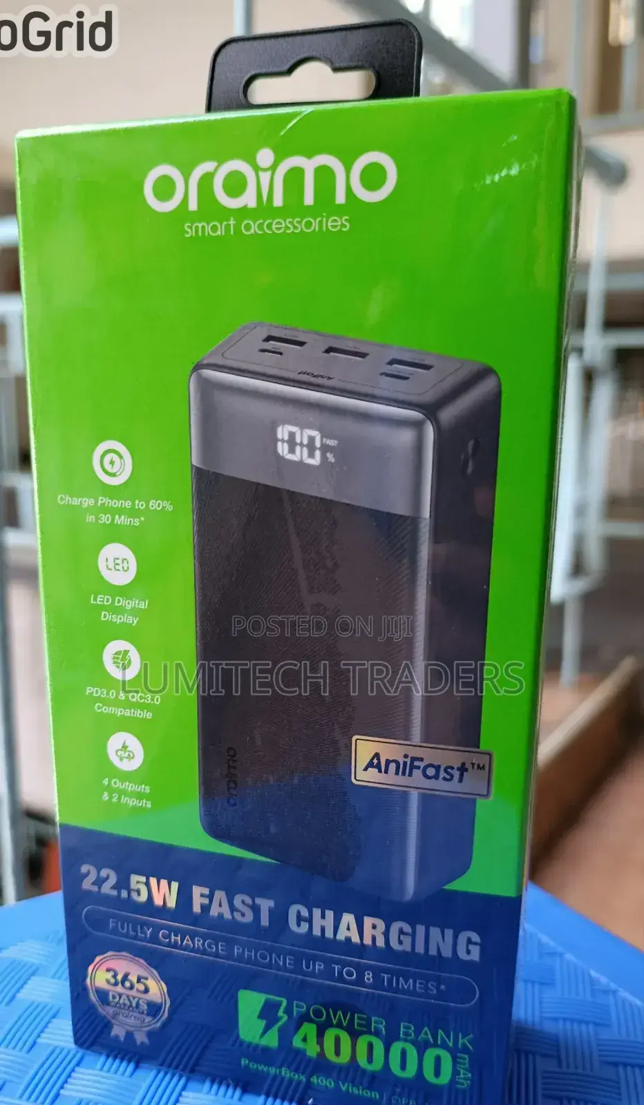 Oraimo Powerbox 400 Vision Powerbank -40000mah
