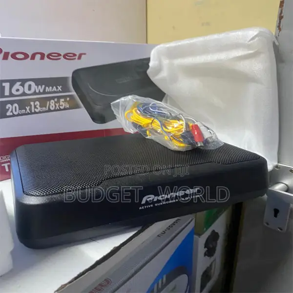 Pioneer Slim Car Subwoofer With Built-in Amp