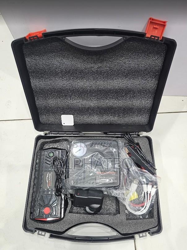 Car Jumper Starter Power With Air Compressor and Led Safety Indicator